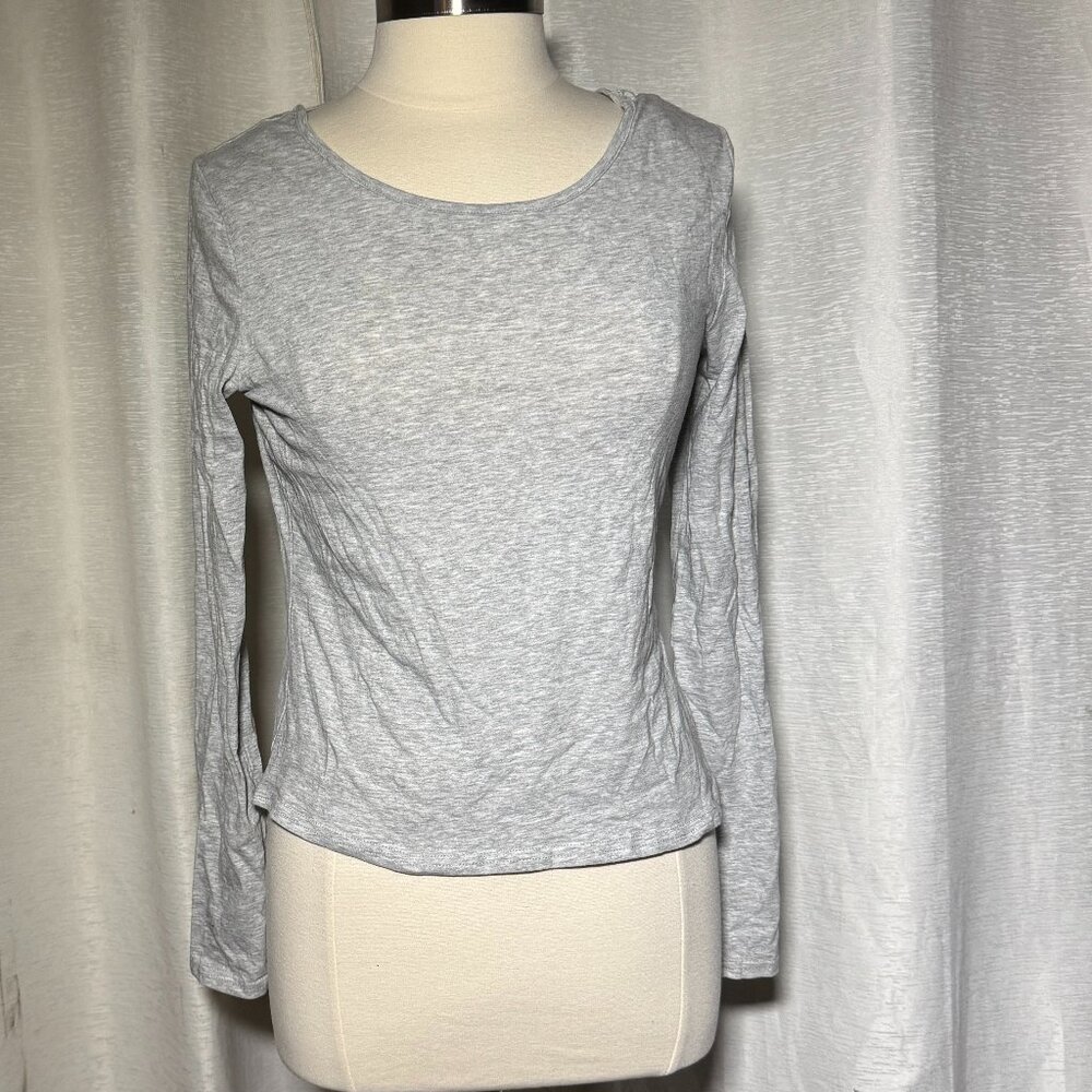DEREK HEART Long Sleeve Criss Cross Back